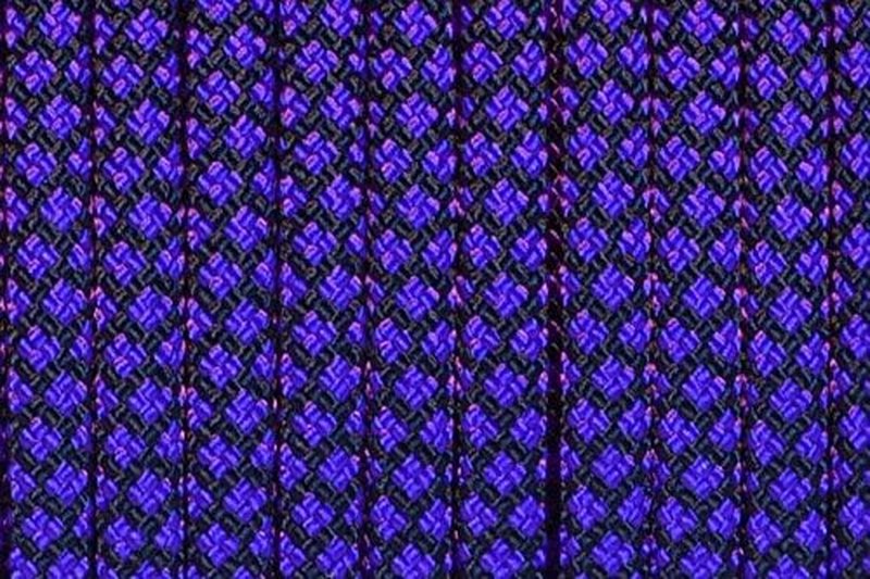 550 lb Paracord - Durable Tactical Parachute Cord for Crafting, DIY, Camping | Acid Purple Diamonds, 50 Feet
