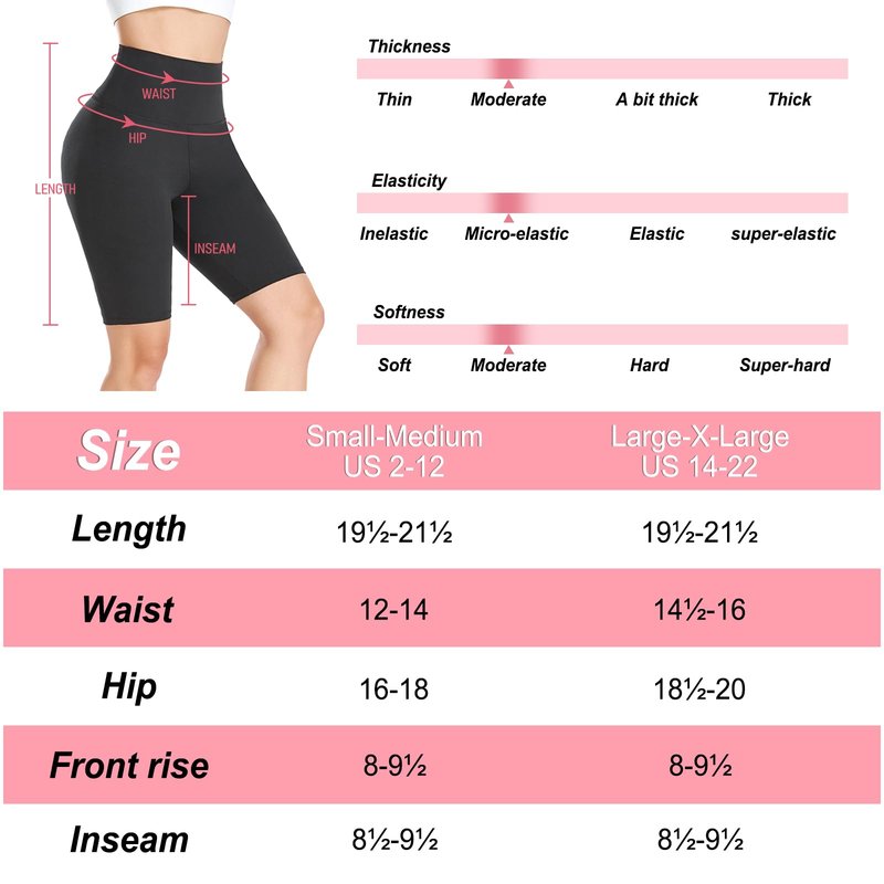 GROTEEN 7 Pack Biker Shorts for Women -5'' High Waisted Tummy Control Workout Yoga Spandex Shorts
