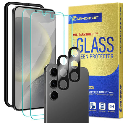 ArmorSuit 2 Pack for Samsung Galaxy S24 Ultra Screen Protector (6.8") Case Friendly MilitaryShield HD Clear Film - Made in USA