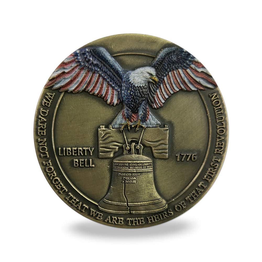 Don't Tread on Me Challenge Coin US Liberty Bell Military Coin