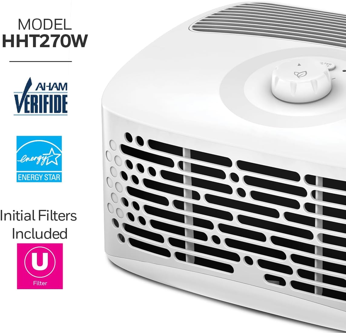 Honeywell Hepaclean Tabletop 13' x 13' Room Air Purifier