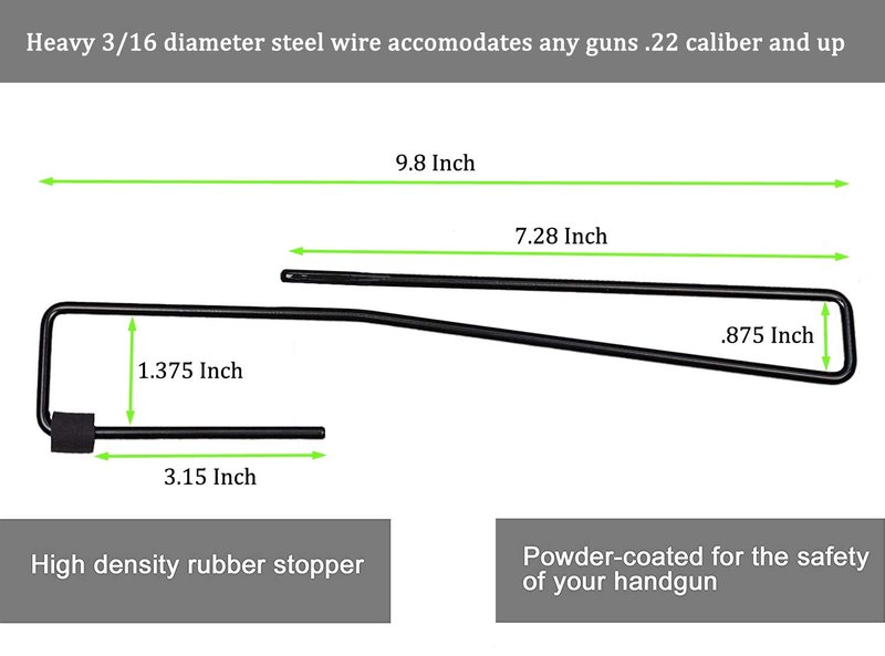 StrongTools Handgun Hanger, Pistol Rack for Gun Safe Shelf or Bookshelf, Pistol Organizer for Displays and Cabinet (4 Packs for 8 Guns)