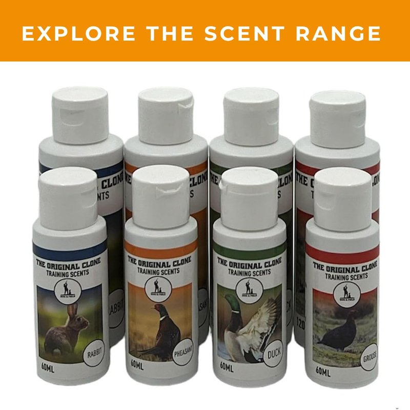 The Original Clone® Dog Training Liquid Scent - Rabbit 2oz. Gundog Training Equipment, Training Scents for Dog & Puppy Training, Dog Scent Training Kit for Dog Training Dummies (Rabbit, 2oz)