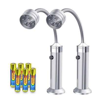FIREOR Grill Lights for BBQ, Magnetic Base Super-Bright Outdoor LED Barbecue Grilling Light - 360 Degree Flexible Goosenec.