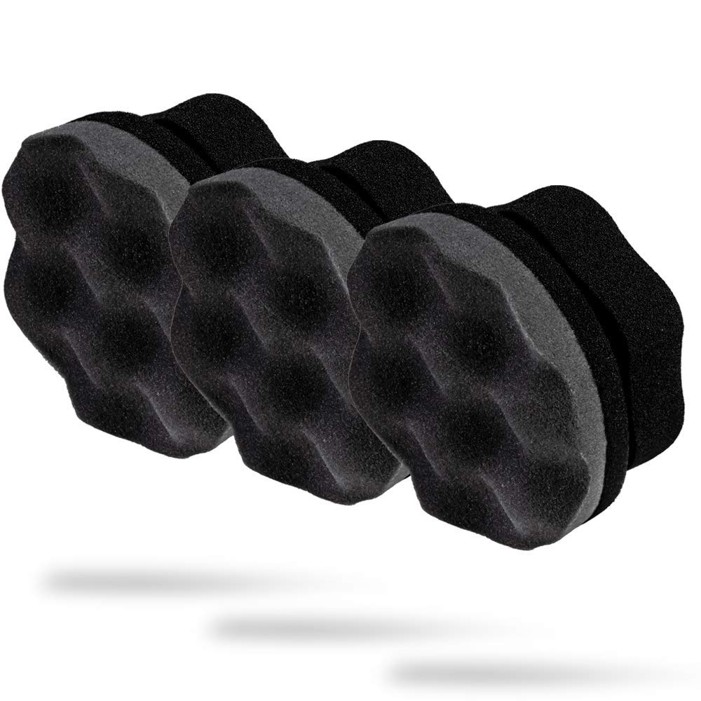 Adam's Polishes Pro Tire Hex Grip Applicator (3 Pack) - Tire Shine Car Detailing Foam Sponge Tool|Car Cleaning Supplies After Car Wash Tire Cleaner | for Vinyl Rubber & Trim Accessories-Wheel Cleaner