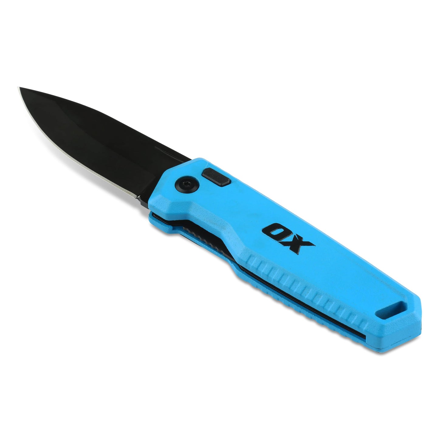 OX Pro Pocket Folding Knife with Stainless Steel Blade and Liner Lock EDC - Metal Body and Belt Clip for Jobsite Utility OX-P226301