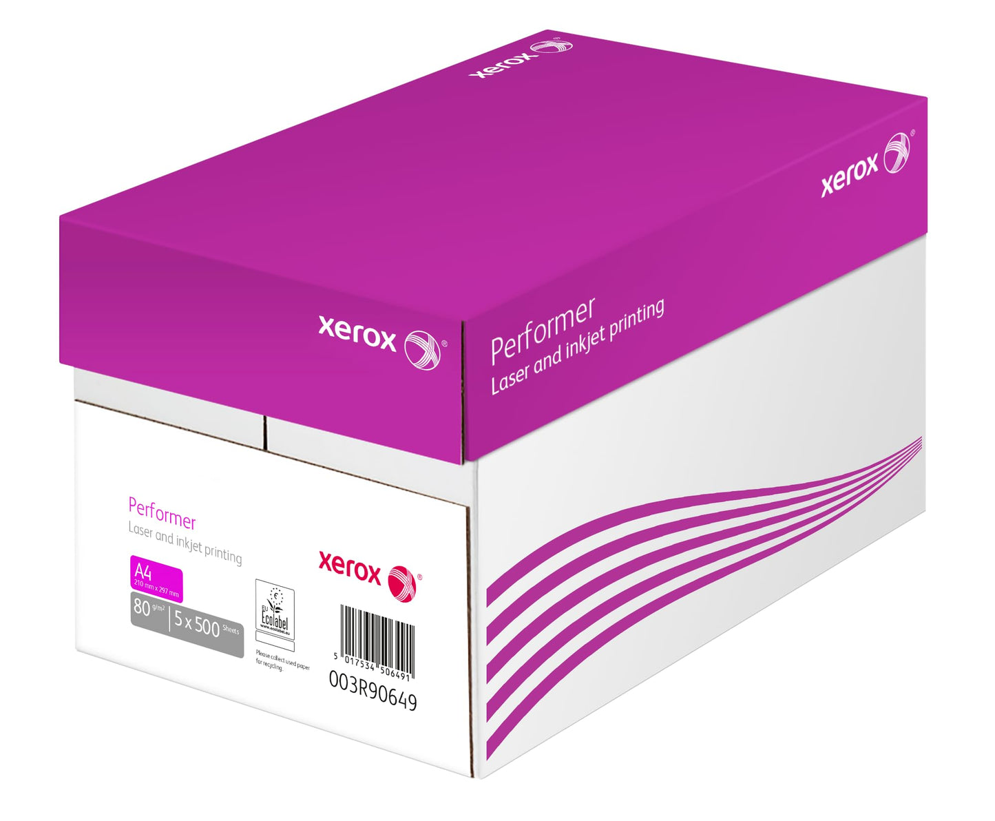 Xerox Performer Multifunction Paper, 80gsm, A4, 1 Carton, 5 Reams, 2500 Sheets, 5 Reams per Carton