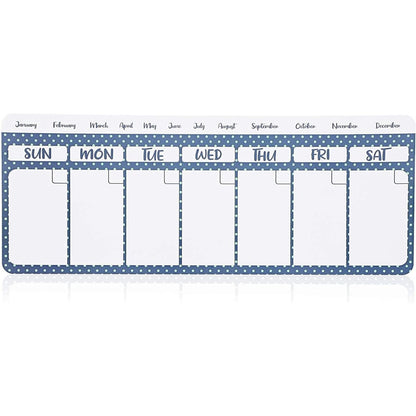 Juvale Magnetic Fridge Calendar, Dry Erase (11 x 4.2 Inch, 4 Pack) - Magnetic Calendar for Refrigerator