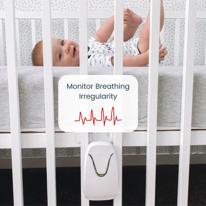 Babysense Video Baby Monitor with 2.4" Screen & Medically Certified Baby Movement Monitor with Real-Time No Breathing Motion Alerts, Tracks Breathing Motion Irregularity, Non-Contact, 2-in-1
