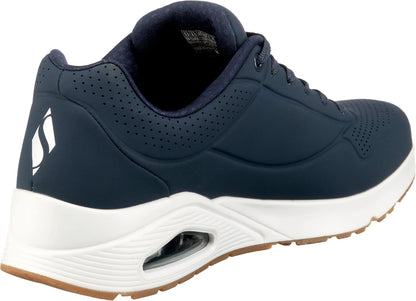 Skechers Men's Uno Stand on Air Sneaker, Navy Durabuck Trim, 8 UK