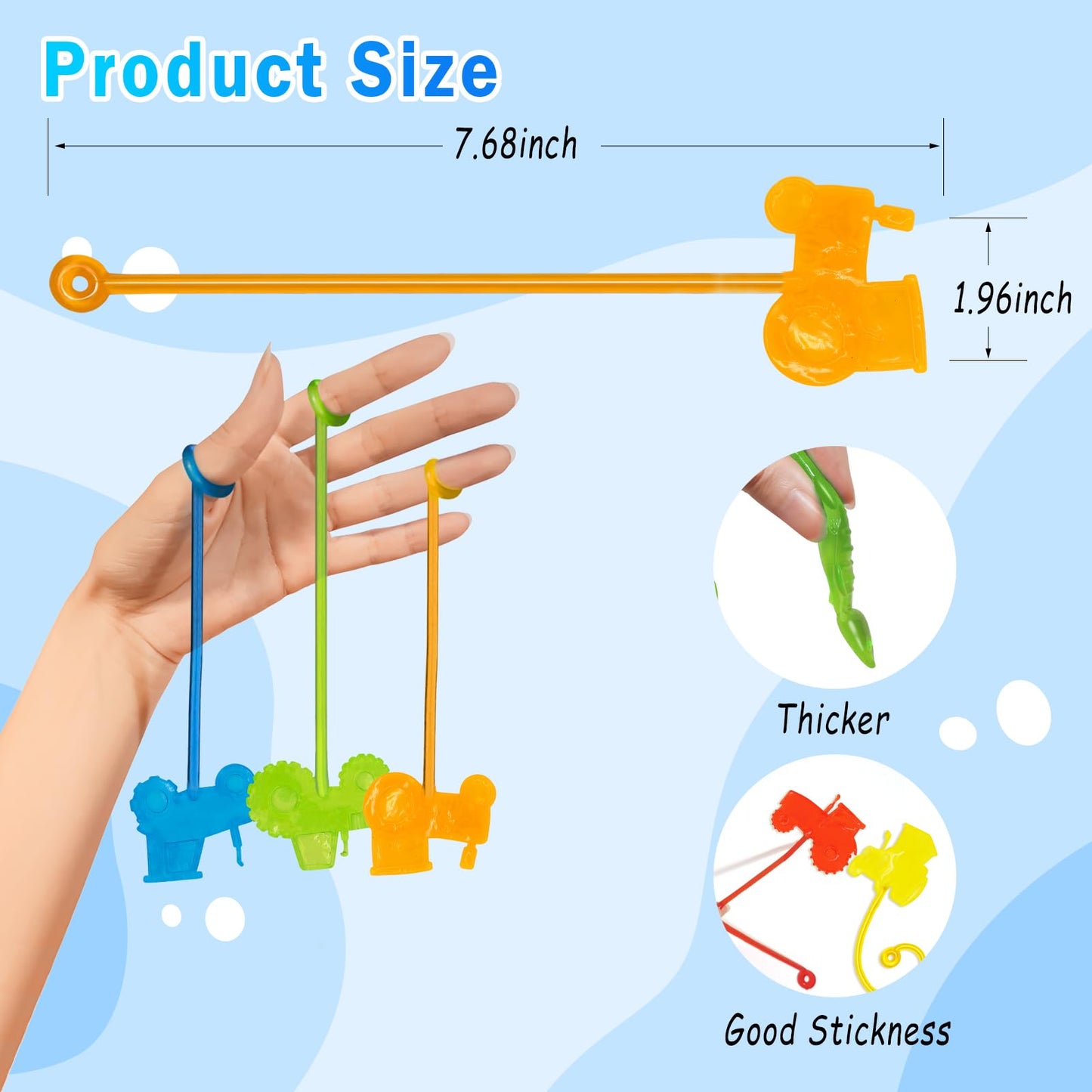 Valentines Sticky Hands Bulk 48PCS Valentines Day Gifts for Kids Classroom Prizes Valentines Party Favors for Kids Stretchy Heart Sticky Hand Toy Valentines Day Goodie Bag Stuffers Kid Party Supplies