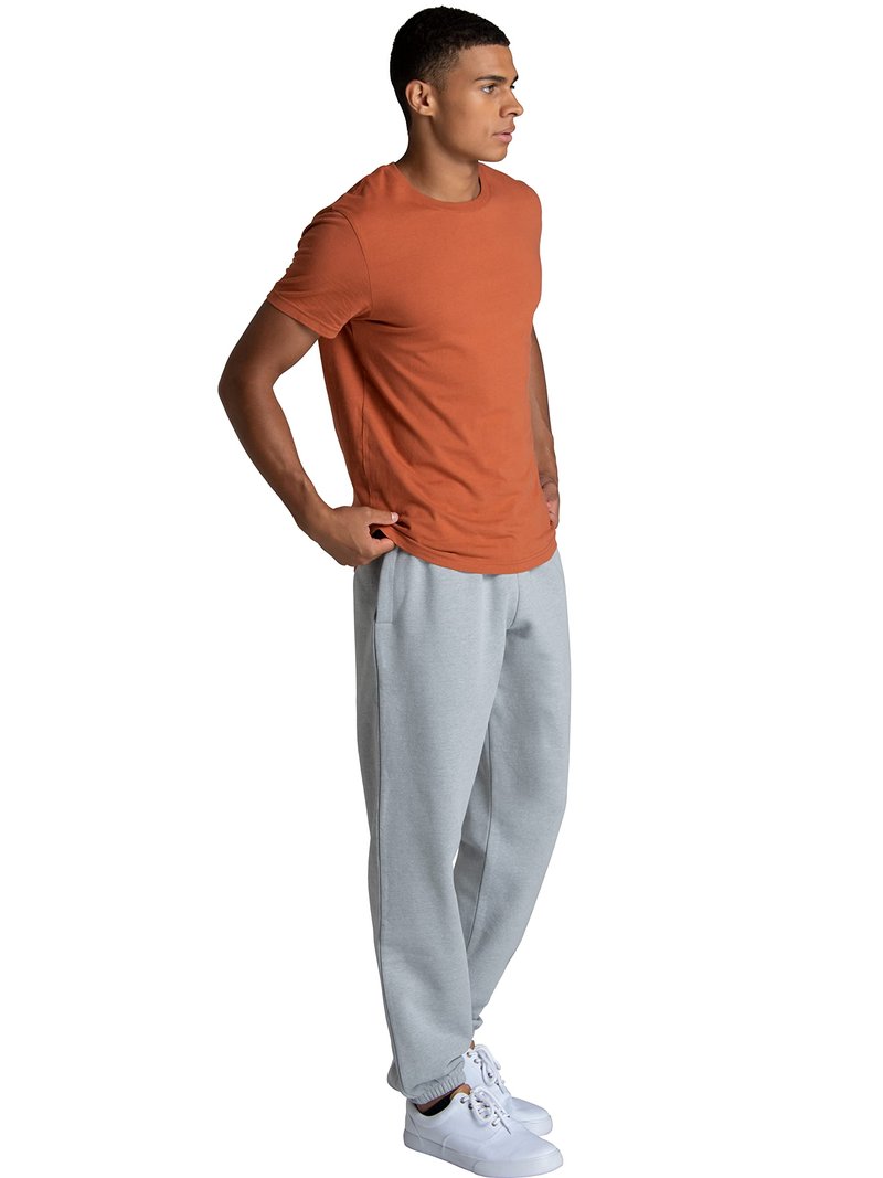 Fruit of the Loom Men's Crafted Comfort Fleece Sweatshirts, Hoodies, & Sweatpants, Super Soft Cotton Blend, Sweatpants - Grey Heather, Large