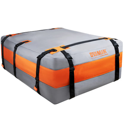 Car Rooftop Cargo Carrier Bag – 20 Cubic Feet Waterproof Heavy Duty 900D Roof Bag for All Vehicles SUV with/Without Roof Rack, Car Storage Bag with Anti-Slip Mat, 6 Hooks & Luggage Lock