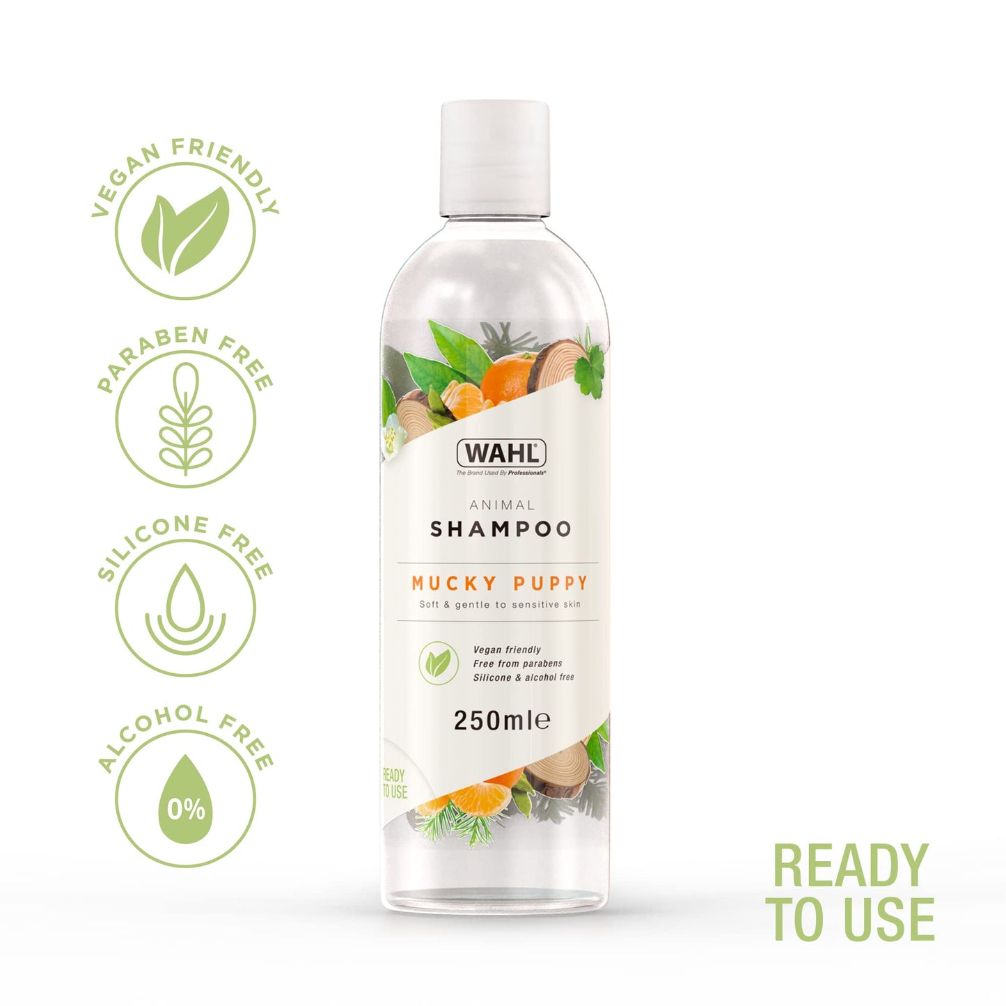 Wahl Mucky Puppy Shampoo, Dog Shampoo, Shampoo for Pets, Gentle Pet Friendly Formula, Sensitive Skin, Shampoo for Young Animals, Ready-to-Use, Remove Dirt.