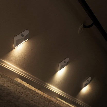 Beams MB710 15 Lumen LED Wireless Battery Powered Motion Sensing LED Nightlight, 3-Pack, White