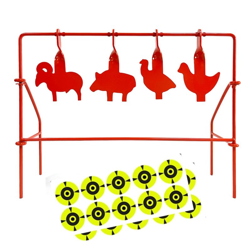 Atflbox BB Gun Target Animal Silhouette Heavy Metal Spinning Pellet Airsoft Shooting Target for Outdoor, Rated for .177 .20 Caliber