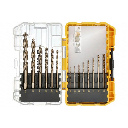 DEWALT Cobalt Alloy Steel Drill Bit Set with Pilot Point, 14-Piece (DWA1240)
