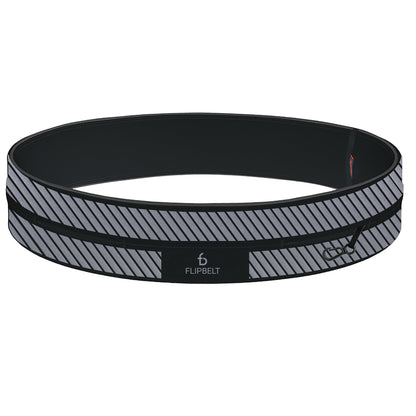 FlipBelt Classic Running Belt, Running Fanny Pack for Women and Men, Non Chafing Waist Band Pack for Phone, Moisture Wicking Storage Belt, USA Company