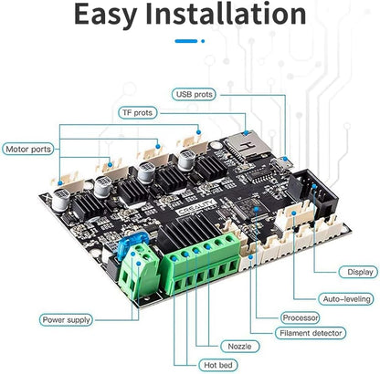 Creality Official Ender 3 Silent Motherboard Upgrade V4.2.7 Mainboard Control Board with TMC2225 Driver 3D Printer Controller Parts Accessories Works with Ender-3 / Pro/Max / 3 V2 / 3 V2 Neo