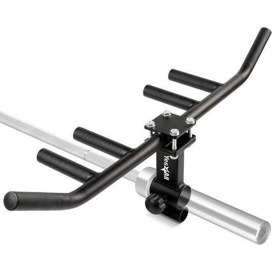 Yes4All 550lbs Multi Grip Rowing Handle, T Row Attachment for Muscle Training - Premium Steel 1 inch & 2 inch Bar Compatibility, Any Height Fit, Superior Grip