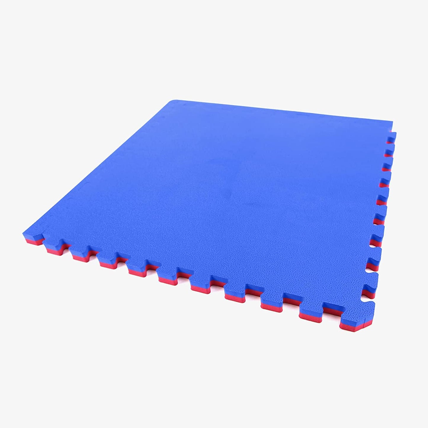 FlooringInc's 1" Thick Foam Tiles, 3'x3' Interlocking Tiles, Ideal Yoga Mat, Gymnastics, Workout Mat for MMA and Jiu Jitsu Training, Reversible Red/Blue, 12 Pack (108 Sq/Ft)