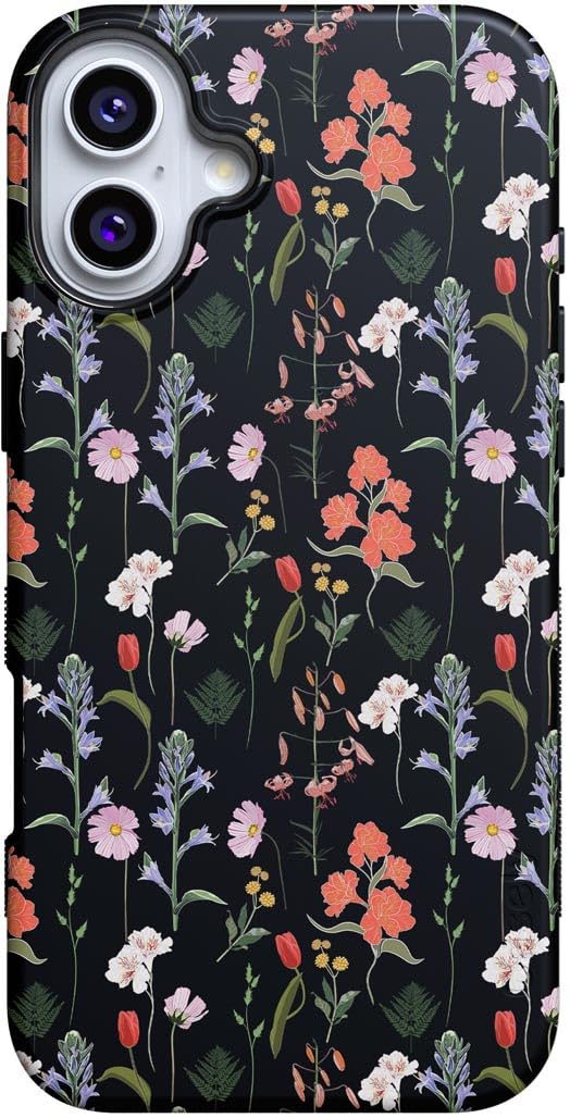 Casely iPhone 16 Case | Nantucket Cottage | Blue Hydrangea | Compatible with MagSafe | Bold Protective Design