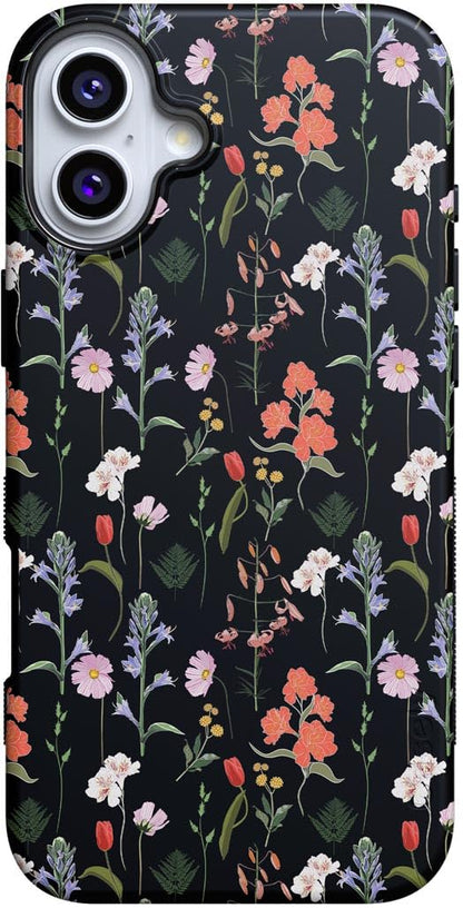 Casely iPhone 16 Case | Nantucket Cottage | Blue Hydrangea | Compatible with MagSafe | Bold Protective Design