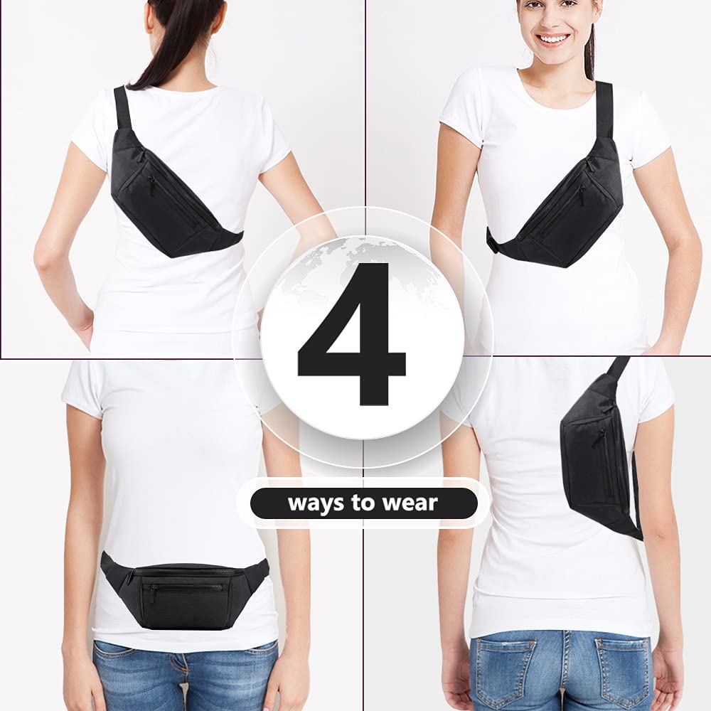 Fanny Pack for Men Women,Crossbody Waist Bag Pack,Belt Bag for Travel Walking Running Hiking Cycling,Easy Carry Any Phone,Wallet