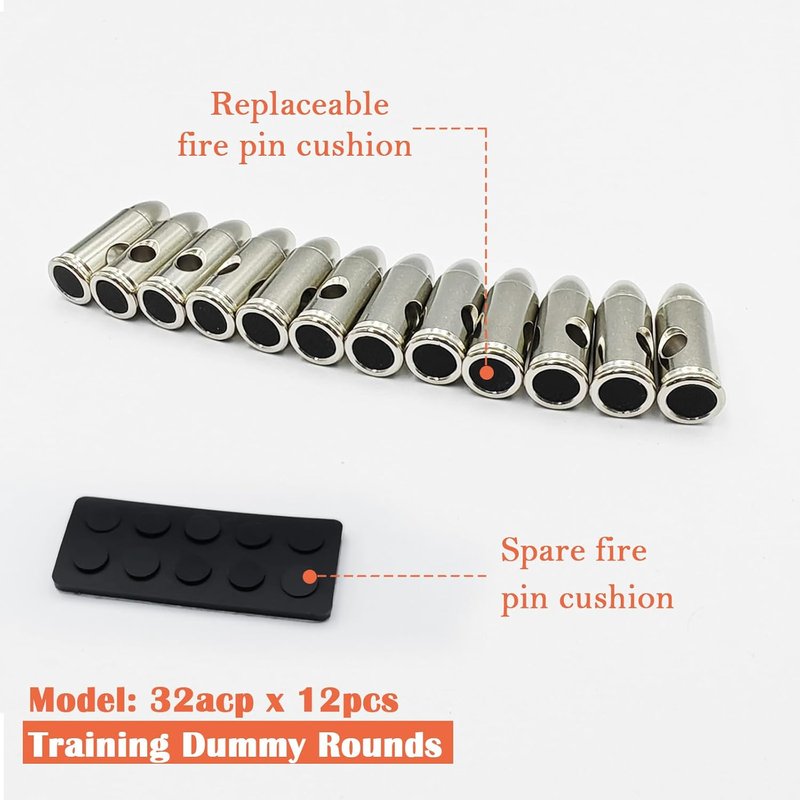 Steel Safety Practice Rounds - Action Trainer Dummy Round for Dry Fire Training | Snap Cap