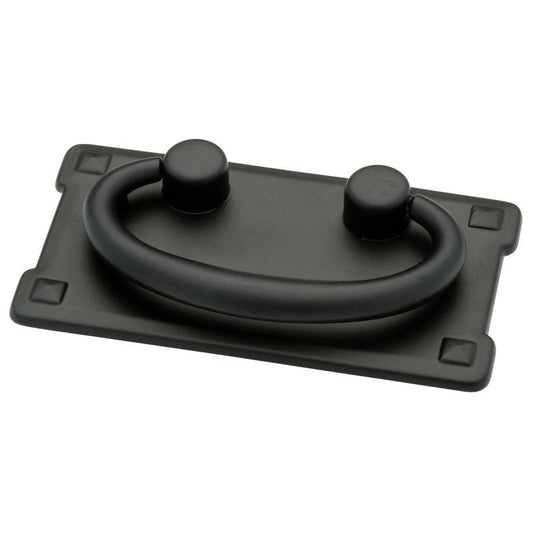 Franklin Brass (5-Pack) – Matte Black Cabinet Handles, 3 Inch Hole Center, Vintage Pulls for Drawers, Kitchen Cabinet Door, Dressers | Mission