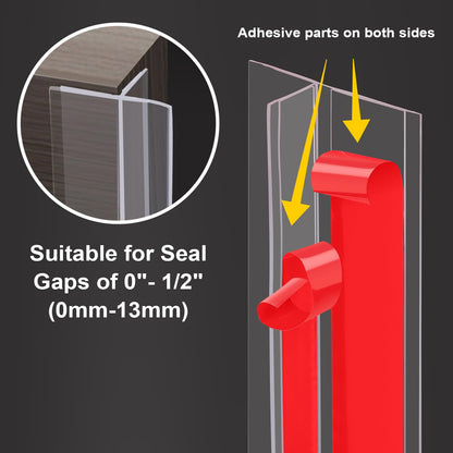 Benory 20Ft T-Shaped Silicone Weather Stripping Seal, Door Seal Tape for Doors and Windows, Blocks Cold Drafts and Reduces Noise