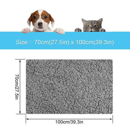 Onarway Waterproof Dog Blanket Washable: Protects Sofa/Bed/Car Seat from Spills & Scratches - Cozy Sherpa Fleece Puppy Throw for Furniture Conscious Pet Owner (Medium 70x100cm)