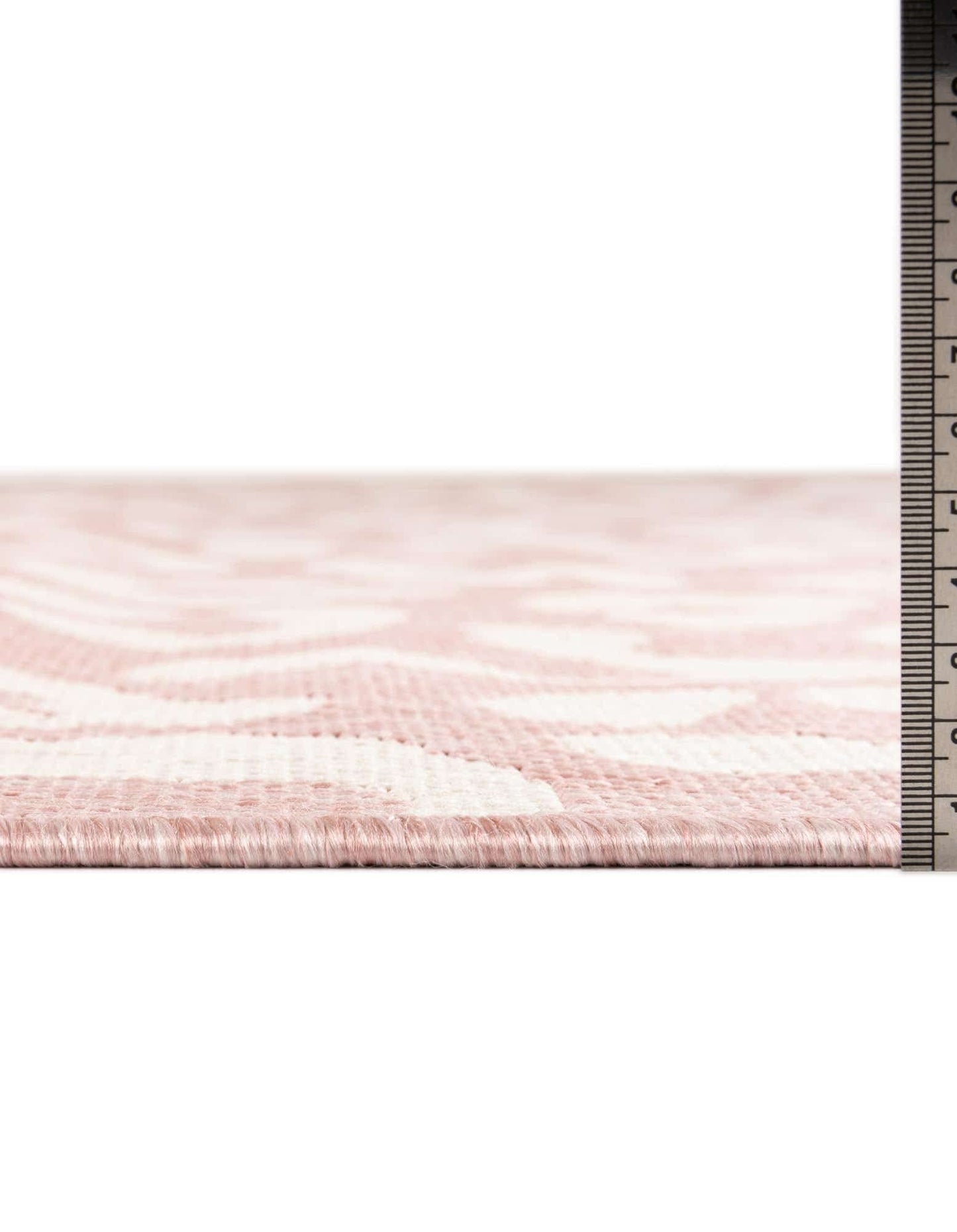 Unique Loom Outdoor Safari Collection Area Rug - Leopard (3' x 5' 3" Rectangle, Pink Ivory/ Ivory)