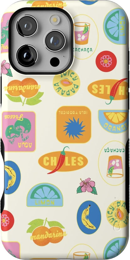 Casely iPhone 16 Pro Case | Fit Check | Neutral Checkerboard | Compatible with MagSafe | Bold Protective Design