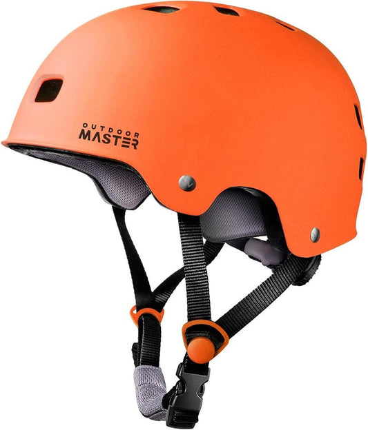 OutdoorMaster Skateboard Cycling Helmet - Multi-Sport Safety Gear for Kids & Adults | Removable Liners & Ventilation