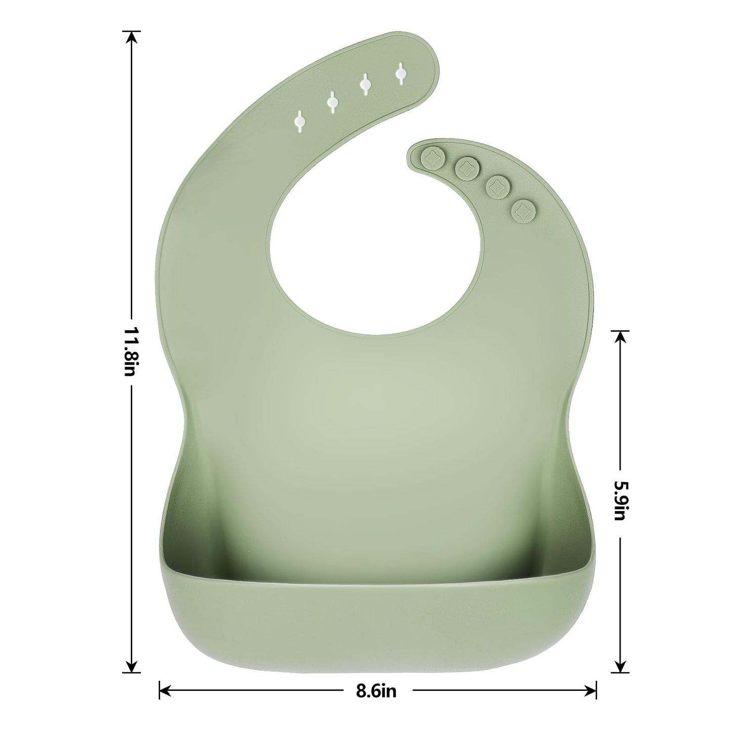 Eascrozn Silicone Baby Bibs for Boys Girls, 3 Pack Soft Adjustable Silicone Bibs for Babies Toddlers, BPA Free, Waterproof Bibs for Baby Eating Essentials Baby Gifts