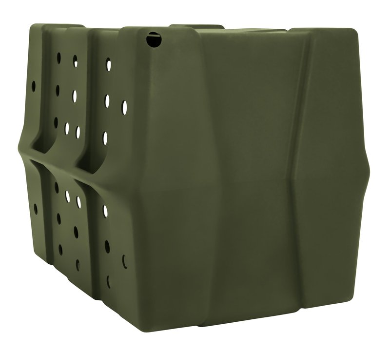 Dakota 283 Canine Rough and Tough Economy Dog Crate w/Removable Two-Way Door - Heavy Duty Outdoor Kennel for Large Breed Dogs (Olive, Large)