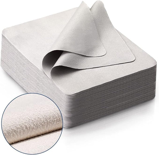100 PCS Glasses Clean Cloth Suede, Lens Clean Cloth