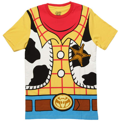 Toy Story Woody Cowboy Costume Banana Yellow Adult T-Shirt Tee XX-Large