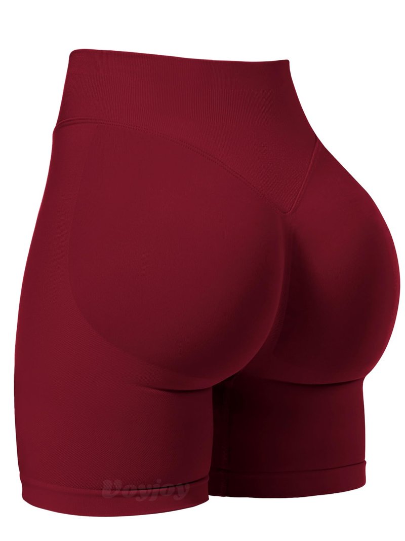 VOYJOY Women Workout Impact Shorts 2.5"/ 3.6"/ 4.5"/ 6" Scrunch Butt Lifting Gym Seamless Booty Biker Shorts Scarlett