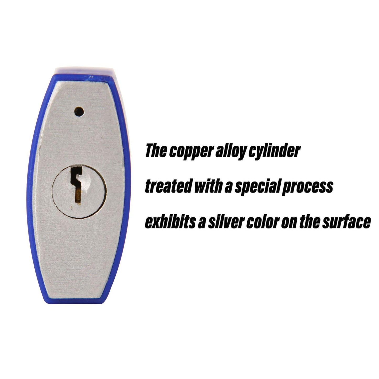 SEPOX® Large Outdoor Padlock, Heavy Duty 50mm 2" All-Weather Keyed Padlock - Solid Steel Body with 3pcs Keys, Waterproof Blue Cover, Ideal for Gates, Fences, Chain, Gym Lockers, Toolboxes & Sheds