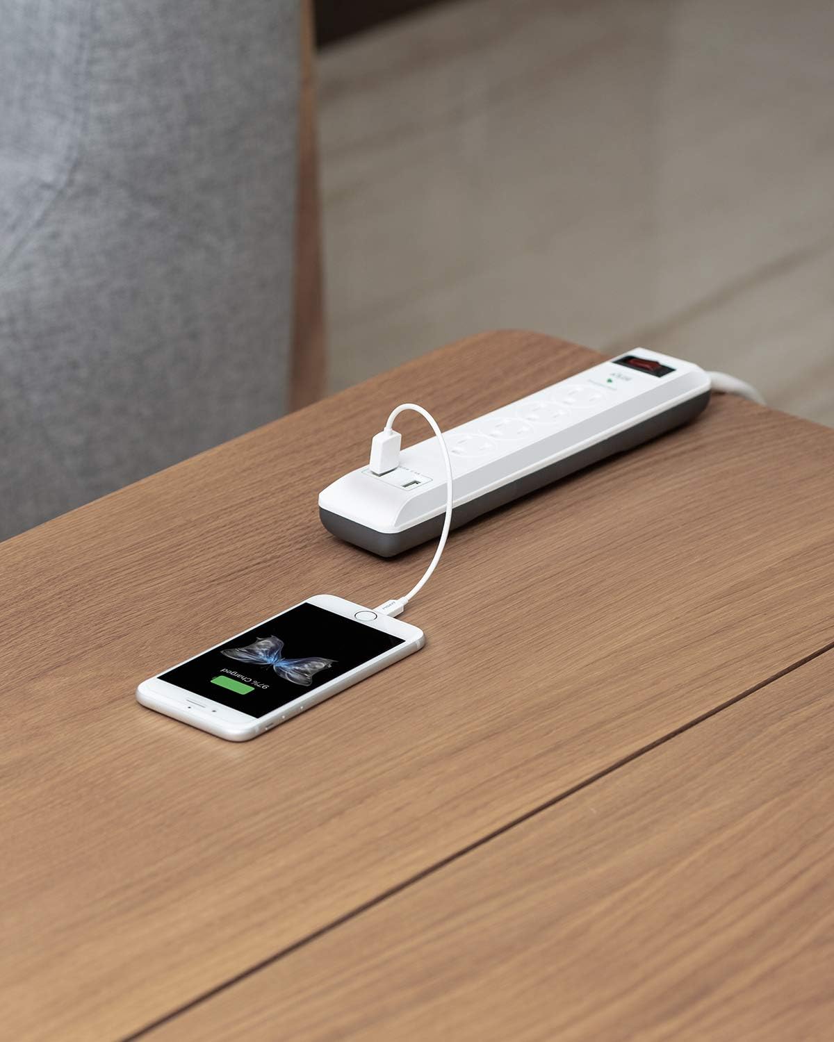 4-Outlet Surge Protector Power Strip (2 Pack)