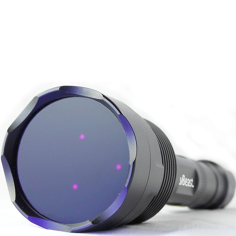 uvBeast V3 365nm Black Light UV Flashlight – High Definition Ultraviolet - HIgh Power and Long Range Professional Grade Beam Best for Professional/Commercial Use – USA Stock
