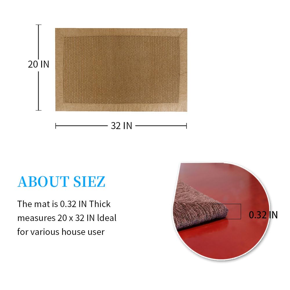 LUFEIJIASHI Small Kitchen Rugs and mats Non Skid Washable Kitchen Runner Rug Absorbent Farmhouse Style Kitchen Floor mats for in Front of Sink 20"X32"