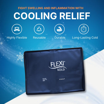 FlexiKold Gel Cold Pack (Standard Size: 26.5 cm X 36.8 cm) - A6300-COLD - Professional Ice Pack Therapy