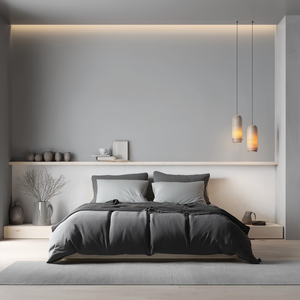 EVOLVE Interior Paint & Primer, Satin (Graphite Gray), 1 Gallon – Available in 50+ Colors, One-Coat Coverage, Excellent Hide, Low VOC, Low Odor, Washable Interior Paint