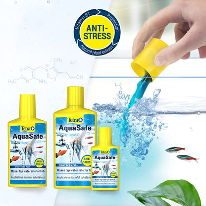 Tetra AquaSafe to Turn Tap Water into Safe and Healthy Water for Fish and Plants, 500 ml