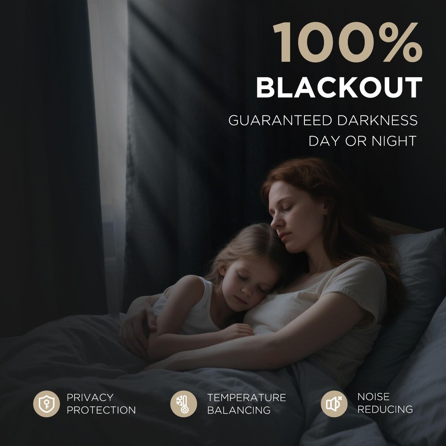 Joydeco Blackout Curtains for Bedroom - Natural Linen Curtains 52" W x 84" L (Pack of 2), Thermal Insulated 100% Blackout 2 Panels Linen Rod Pocket & Back Tabs Light Blocking Drapes for Living Room