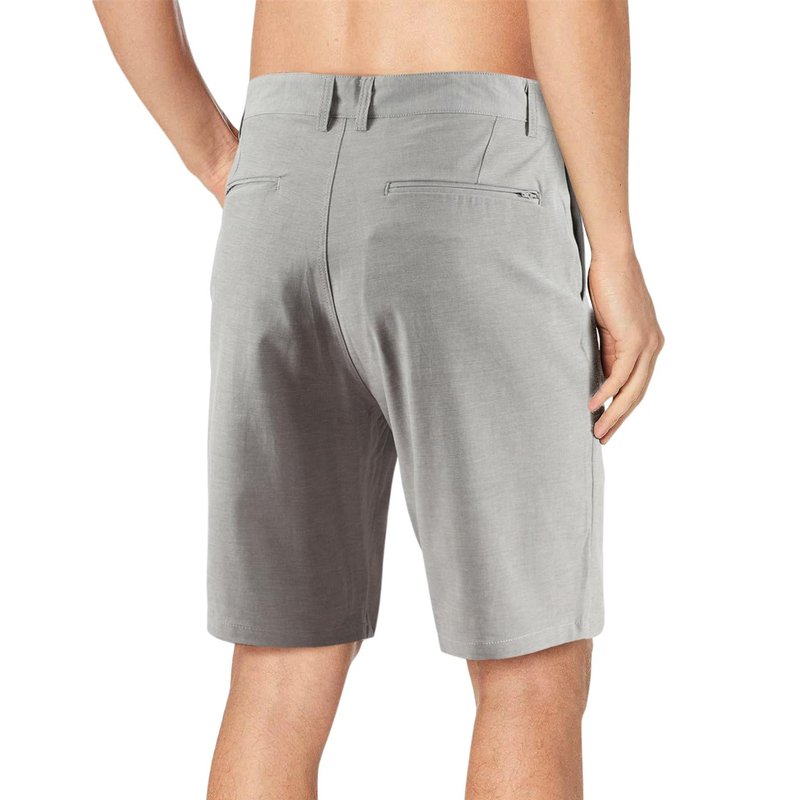 AIRDYNAM Men's Hybrid Golf Dress Shorts Lightweight Quick Dry Casual with Flat Front 9-Inch Inseam and 4 Pockets Grey 34