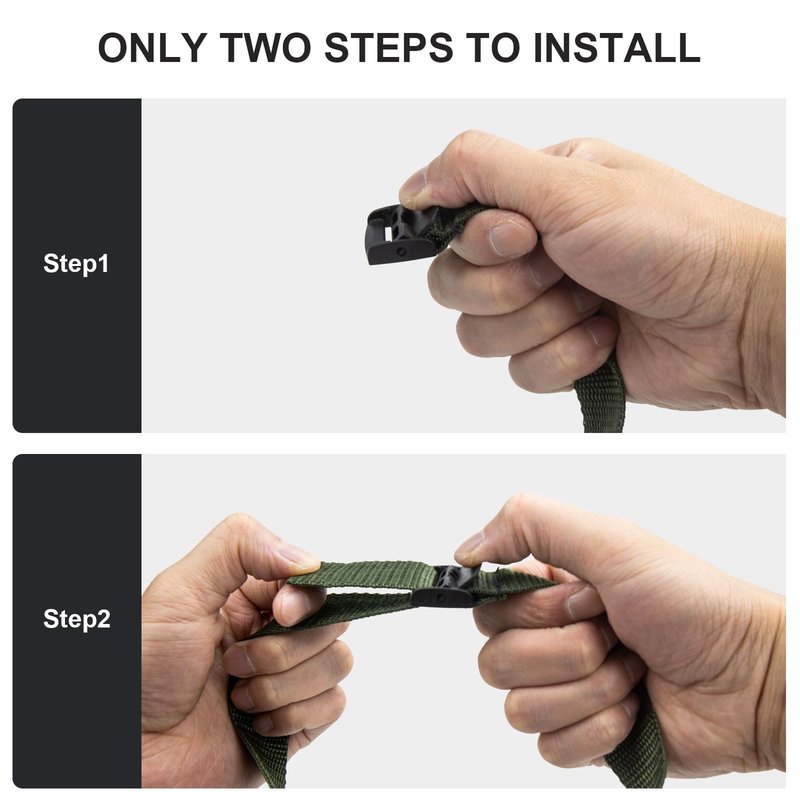 KJK 5 Pack Trail Camera Straps with Buckles, Heavy Duty Hunting Equipment for Hunters to Mount Game Cameras